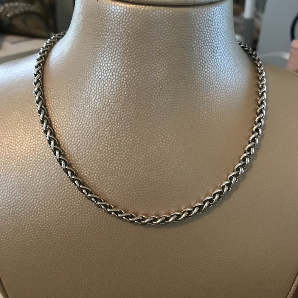 David Yurman Sterling Silver 16" Wheat Necklace
